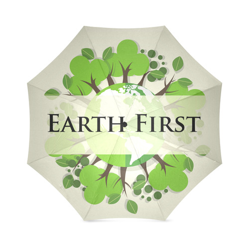 Earth First Environmental Green Nature Trees Foldable Umbrella (Model U01)