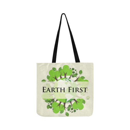 Earth First Environmental Green Nature Trees Reusable Shopping Bag Model 1660 (Two sides)