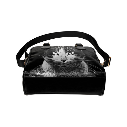 FUNNY CAT Shoulder Handbag (Model 1634)