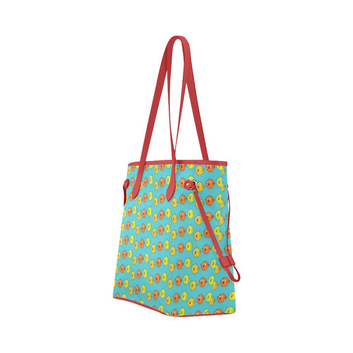 Fish Pattern Clover Canvas Tote Bag (Model 1661)