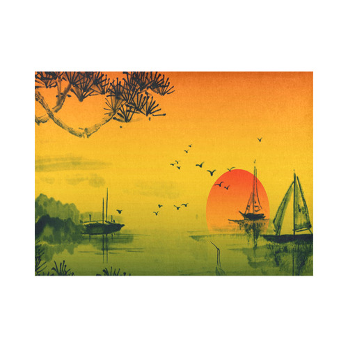 Sunset Orient Escape Placemat 14’’ x 19’’ (Set of 4)