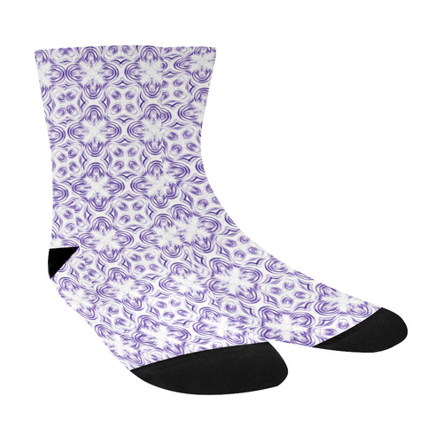 Shadows of Purple Crew Socks