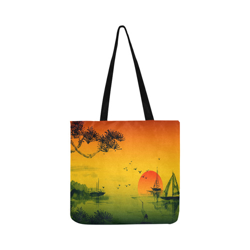Sunset Orient Escape Reusable Shopping Bag Model 1660 (Two sides)
