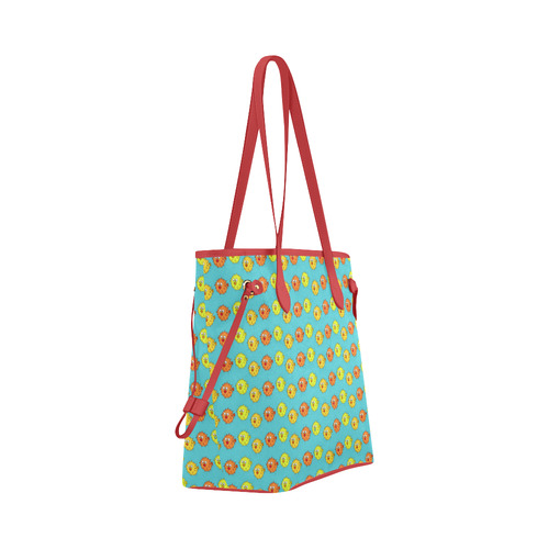 Fish Pattern Clover Canvas Tote Bag (Model 1661)