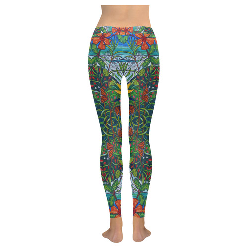 Monarchs Women's Low Rise Leggings (Invisible Stitch) (Model L05)