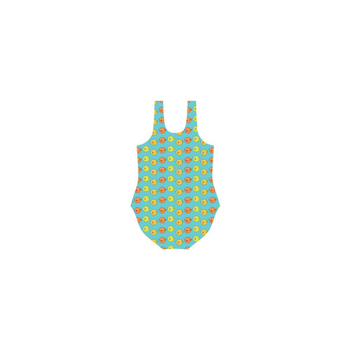 Fish Pattern Vest One Piece Swimsuit (Model S04)