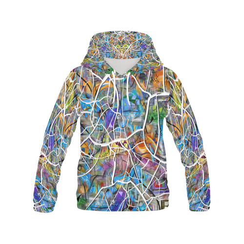 HOT Cracked Wall Art Print Hoodie All Over Print Hoodie for Men (USA Size) (Model H13)