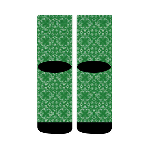 Green Shadows Crew Socks