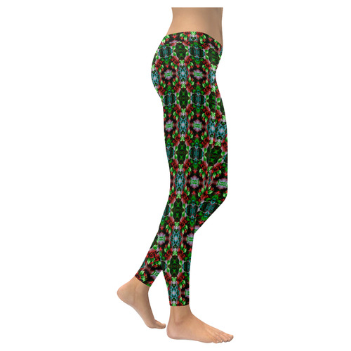 Royalty Green Women's Low Rise Leggings (Invisible Stitch) (Model L05)