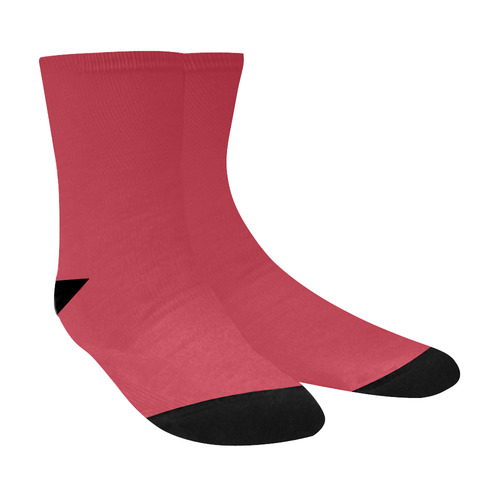 Scarlet Crew Socks