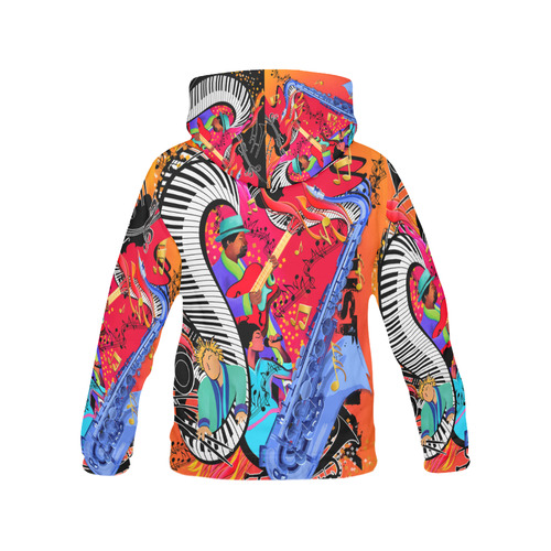 Juleez Hip Hop Jazz Hoodie Print All Over Print Hoodie for Men (USA Size) (Model H13)