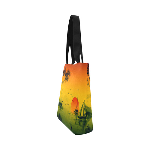 Sunset Orient Escape Canvas Tote Bag (Model 1657)