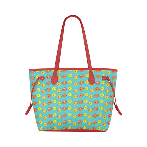 Fish Pattern Clover Canvas Tote Bag (Model 1661)