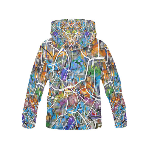 HOT Cracked Wall Art Print Hoodie All Over Print Hoodie for Men (USA Size) (Model H13)