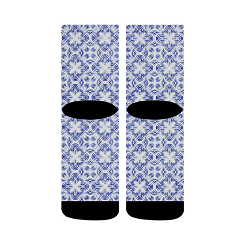 Shadows of Sapphire Blue Crew Socks