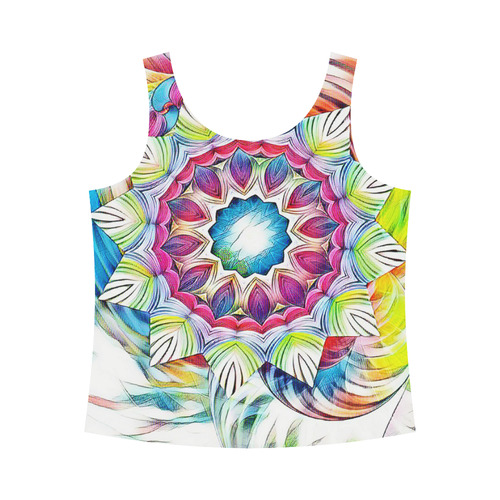 Sunshine Feeling Mandala All Over Print Tank Top for Women (Model T43)