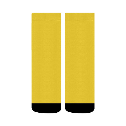 Vibrant Yellow Crew Socks