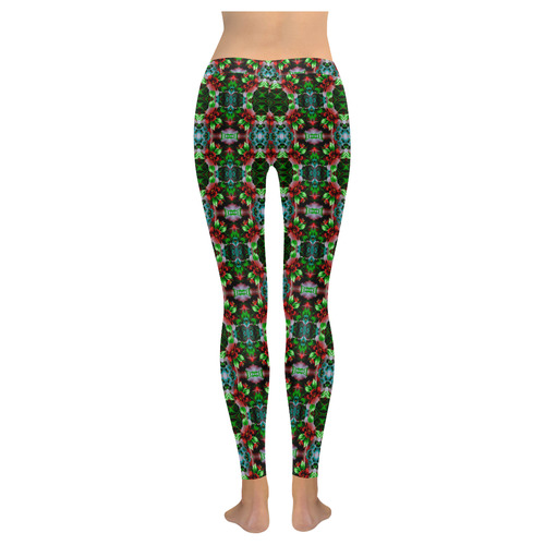 Royalty Green Women's Low Rise Leggings (Invisible Stitch) (Model L05)