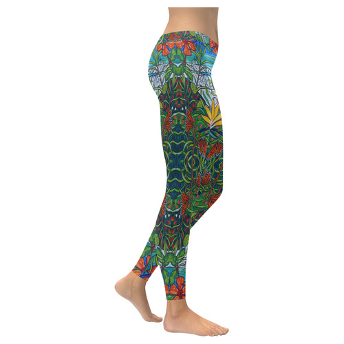 Monarchs Women's Low Rise Leggings (Invisible Stitch) (Model L05)