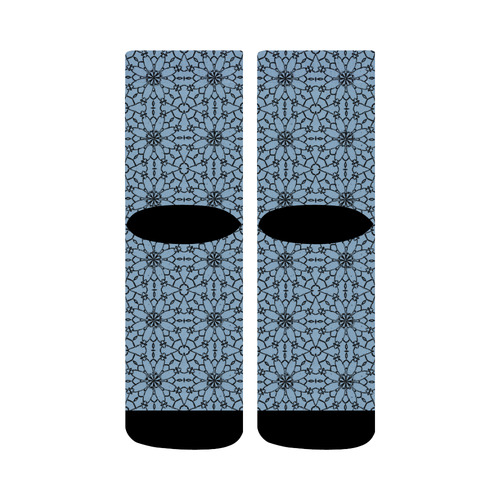 Airy Blue Lace Crew Socks
