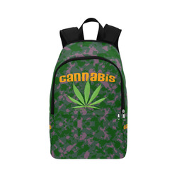 CAMOUFLAGE CANNABIS Fabric Backpack for Adult (Model 1659)