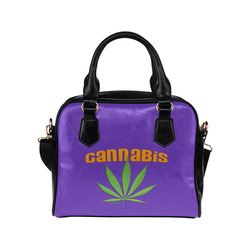 CANNABIS LILAC Shoulder Handbag (Model 1634)