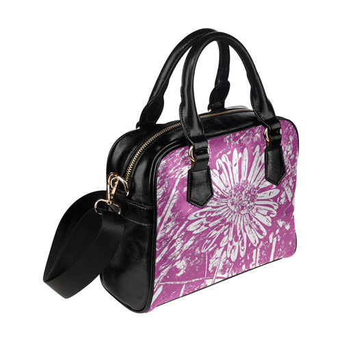 FLOWER PINK Shoulder Handbag (Model 1634)