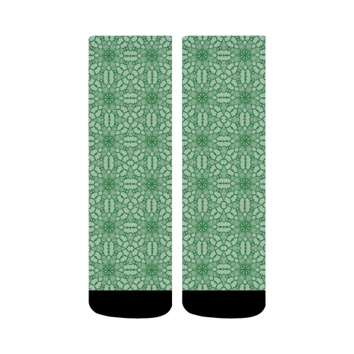 Green Lace Crew Socks