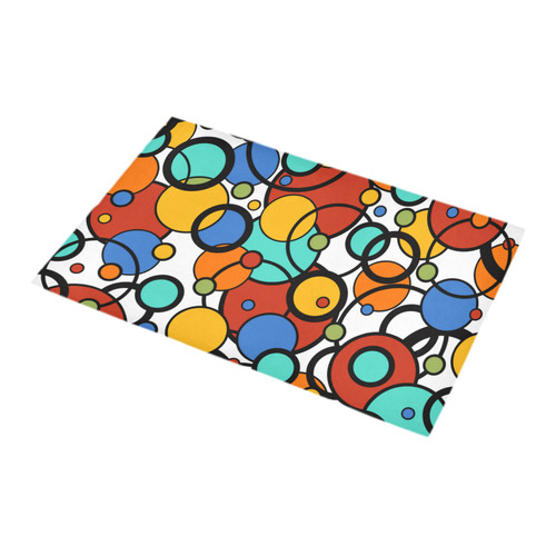 Bath Rug Pop Art Dot Colorful Art Print Bath Rug 16''x 28''