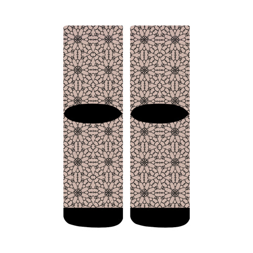 Pale Dogwood Lace Crew Socks