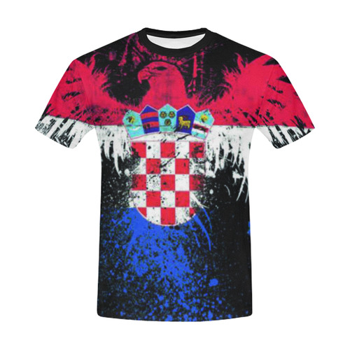 Croatia All Over Print T-Shirt for Men (USA Size) (Model T40)