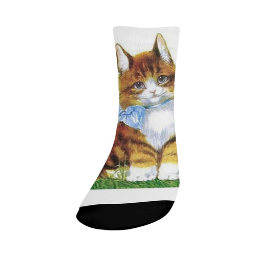 Vintage Kitten Crew Socks