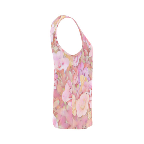 Lovely Floral 36A by FeelGood All Over Print Tank Top for Women (Model T43)