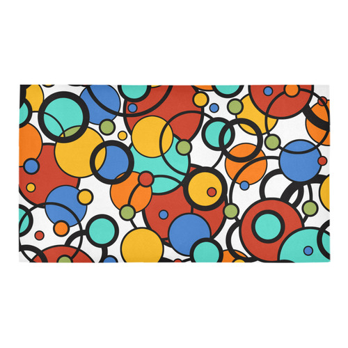 Bath Rug Pop Art Dot Colorful Art Print Bath Rug 16''x 28''