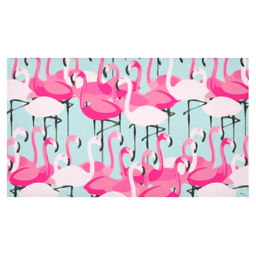 Pink Flamingo Pink Flamingos Cotton Linen Tablecloth 60"x 104"
