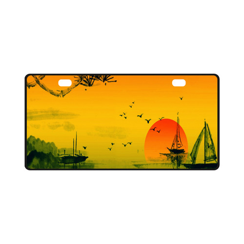 Sunset Orient Escape License Plate