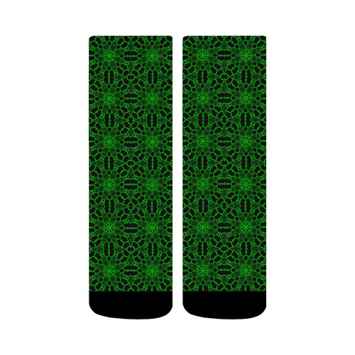 Green Lace Crew Socks