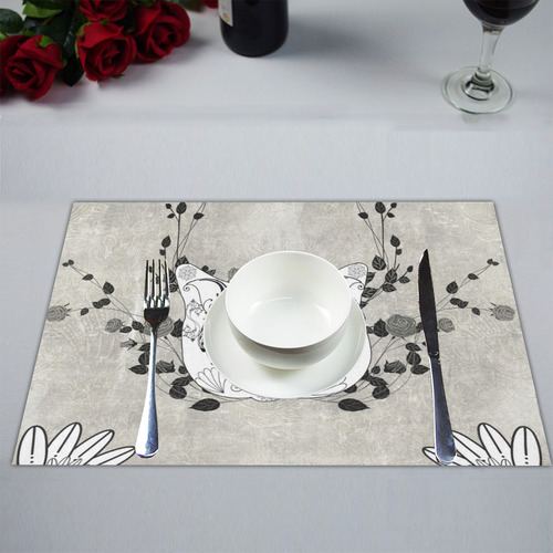 Wonderful sugar cat skull Placemat 14’’ x 19’’ (Four Pieces)