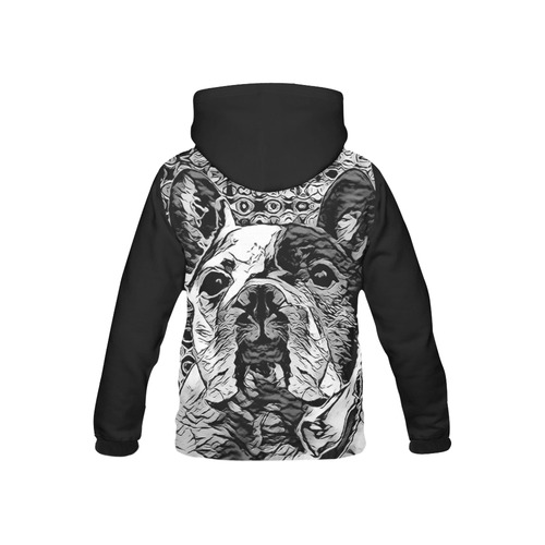 FRENCH BULLDOG BY CRASSCO KIDS All Over Print Hoodie for Kid (USA Size) (Model H13)