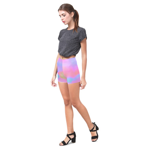 pink clouds Briseis Skinny Shorts (Model L04)