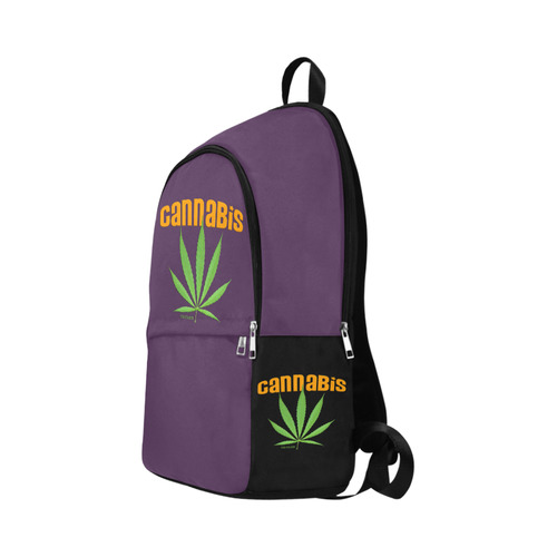 CANNABIS AUBERGINE Fabric Backpack for Adult (Model 1659)