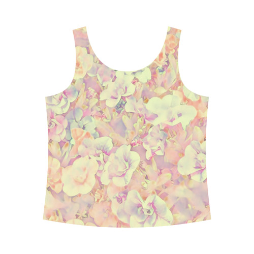 Lovely Floral 36B by FeelGood All Over Print Tank Top for Women (Model T43)