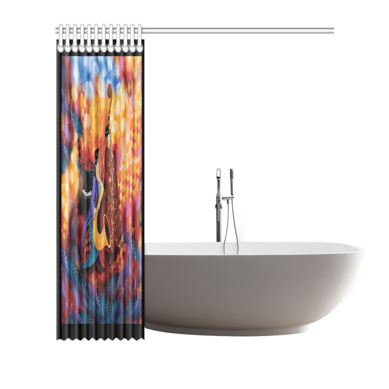 Musicians Music Art Shower Curtain Shower Curtain 72"x72" ID D1690531