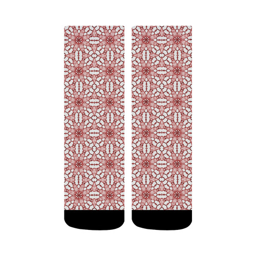 Coral Lace Crew Socks