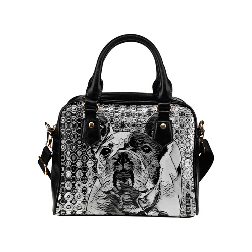 FRENCH BULLDOG BY CRASSCO Shoulder Handbag (Model 1634)