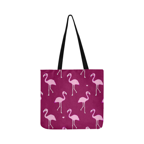 Pink Flamingos Summer Pattern Reusable Shopping Bag Model 1660 (Two sides)