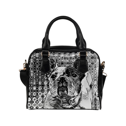 FRENCH BULLDOG BY CRASSCO Shoulder Handbag (Model 1634)