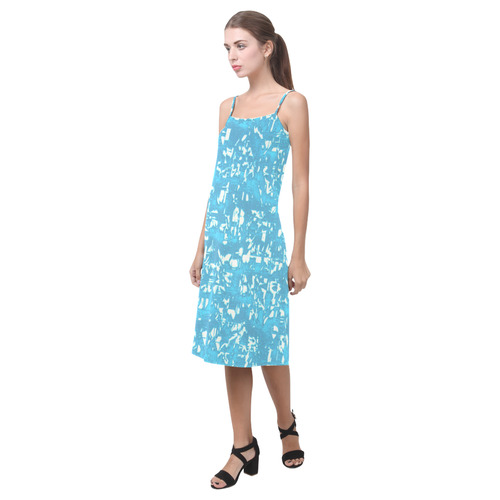 glossy abstract ocean by JamColors Alcestis Slip Dress (Model D05)