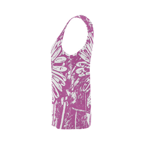 FLOWER PINK V All Over Print Tank Top for Women (Model T43)