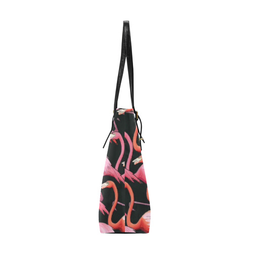 Beautiful Pink Flamingos Summer Pattern Euramerican Tote Bag/Small (Model 1655)